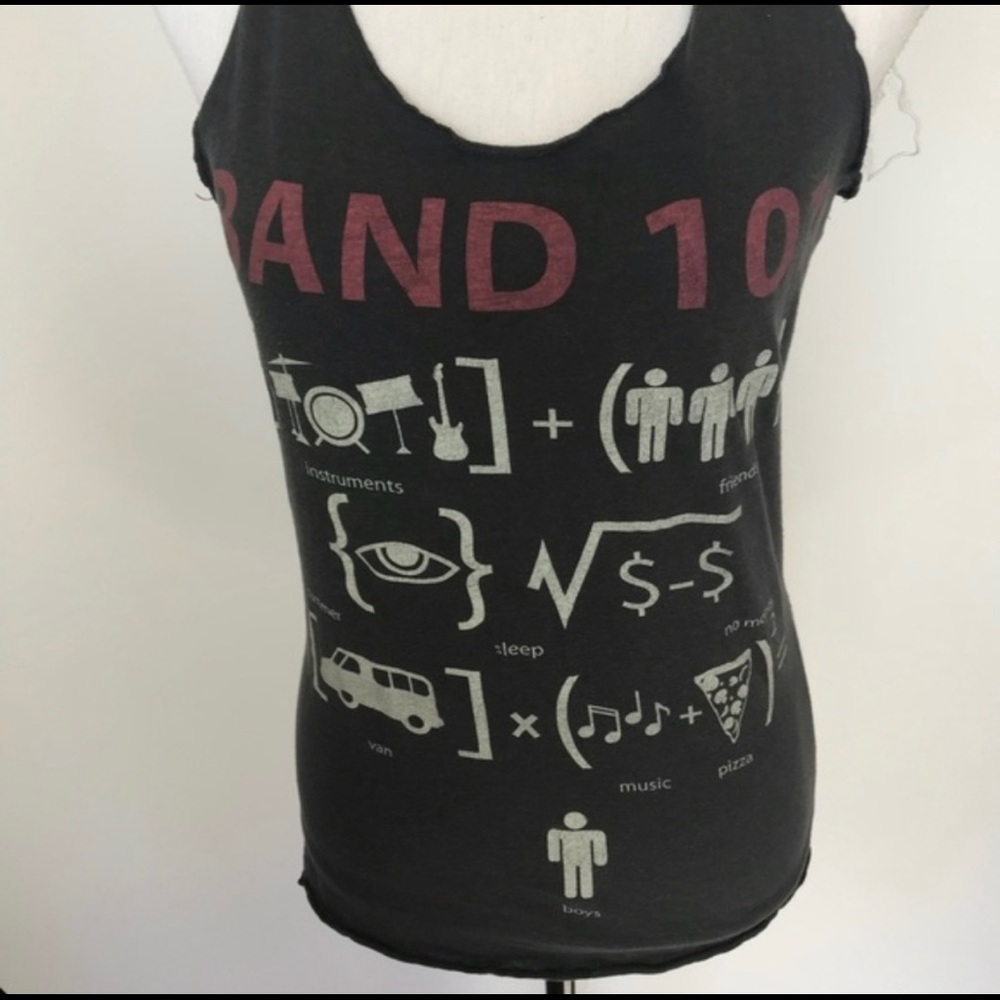 Heritage 1981 Band Tee Racerback Knotted Gray Tank